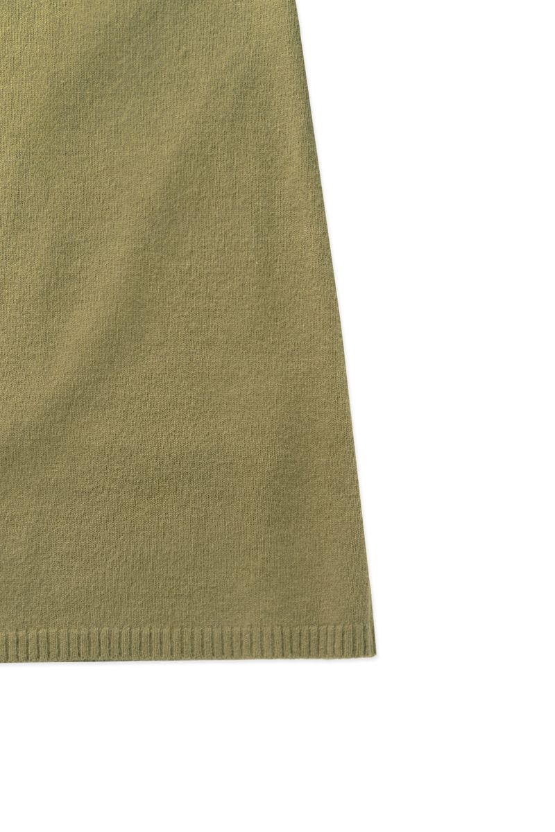 Raccoon knit skirt_olive