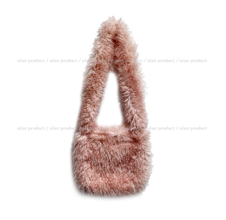 Boucle fur crossbody bag