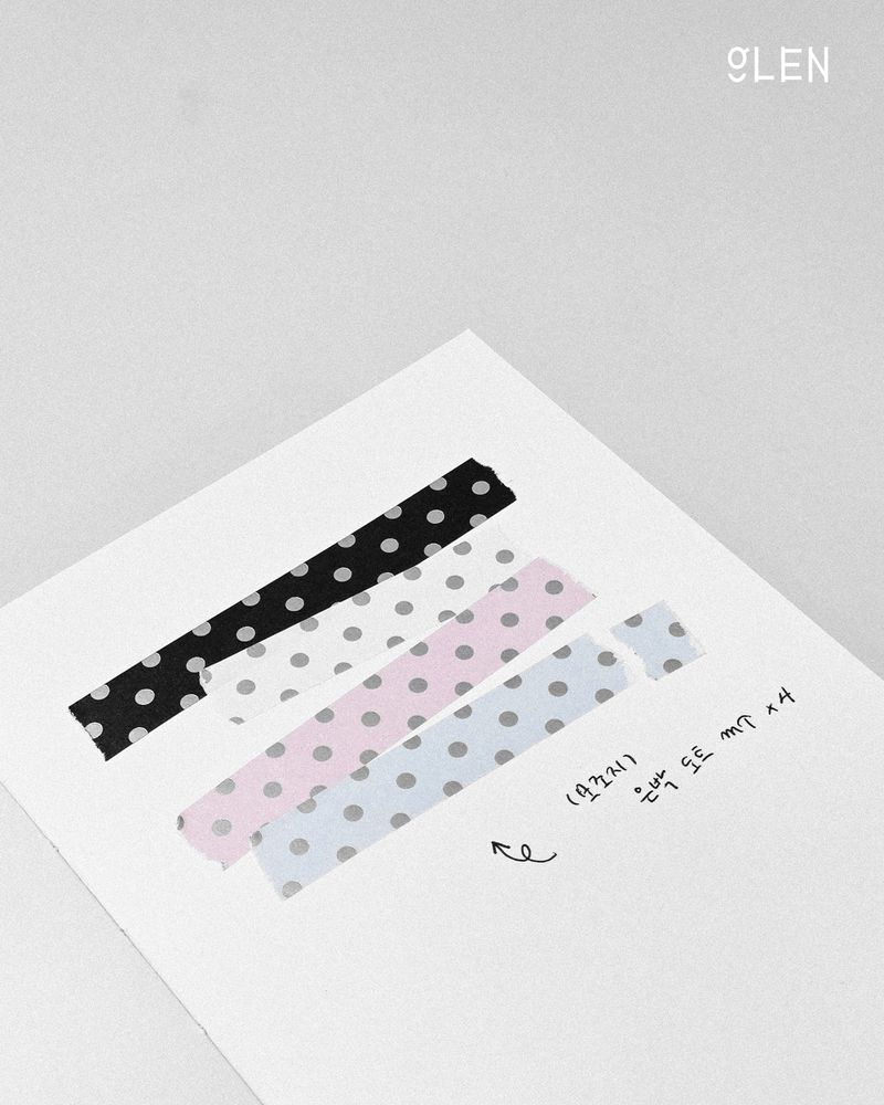Silver Foil Dotted Writable Paper Tape