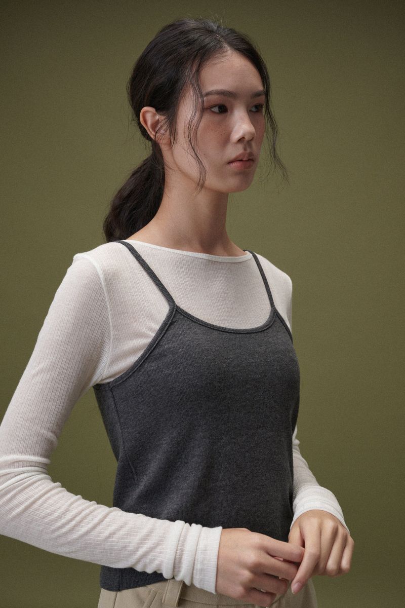  Angora sleeveless (Grey)