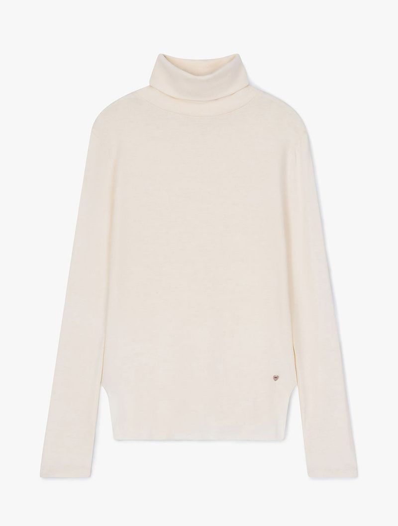 ESSENTIAL TURTLE NECK LONG SLEEVE (IVORY)