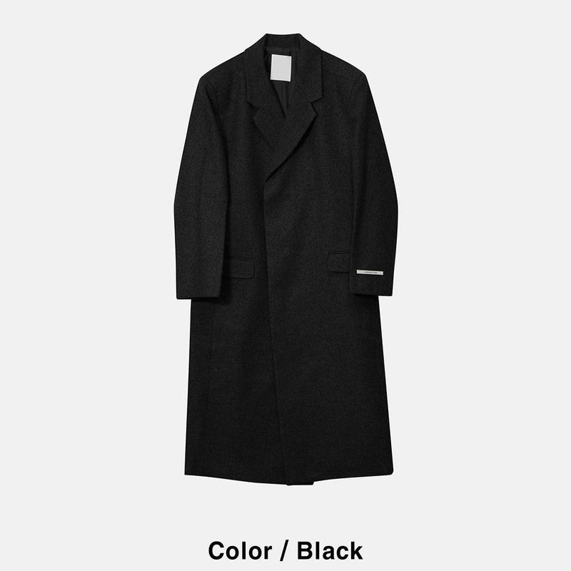 ASCLO Aura Hidden Maxi Wool Coat (3color)