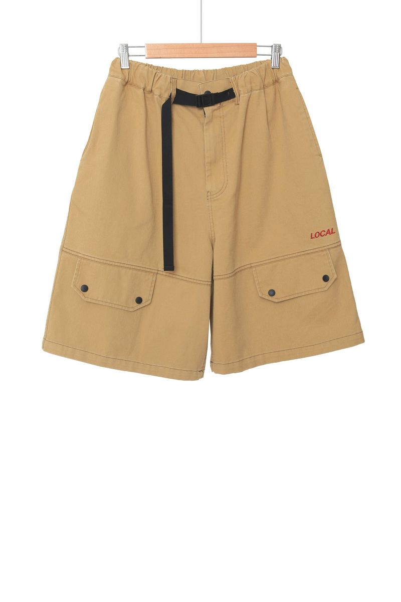 Stone Local Belt Bermuda Pants