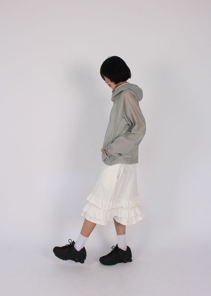 FRILL MIDI SKIRT