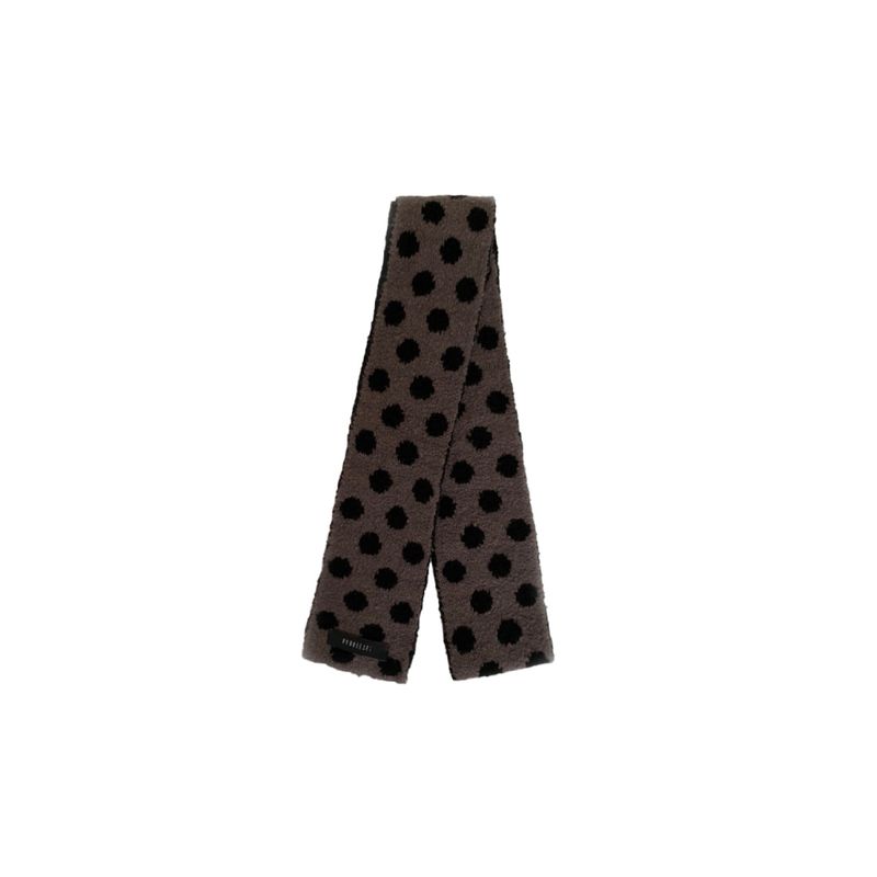 KOOKEESEE（クキシ）の「DOT tow tone muffler (Charcoal/Black)   （Fashion Accessories）」