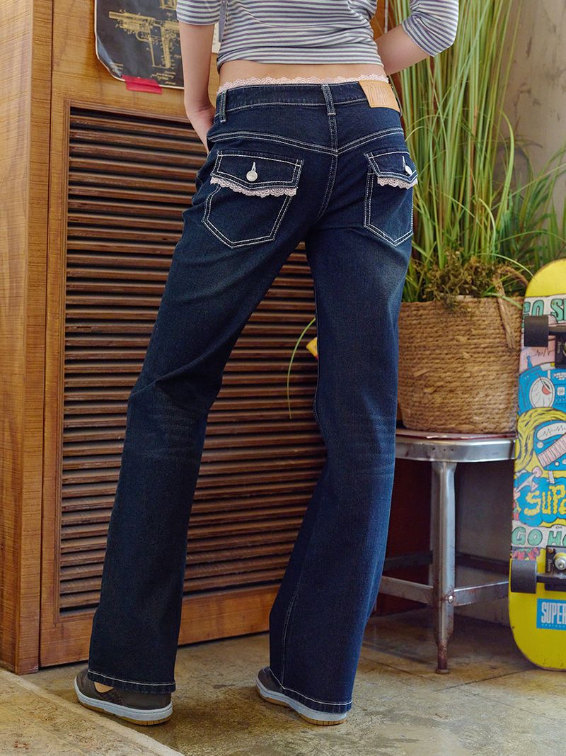 NYXX（エヌワイエックスエックス）の「LACE BOOTCUT DENIM PANTS INDIGO（Pants）」