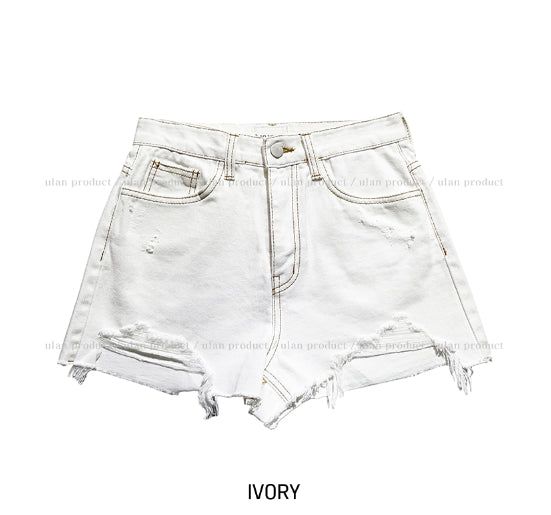 Dear Damage Denim Shorts