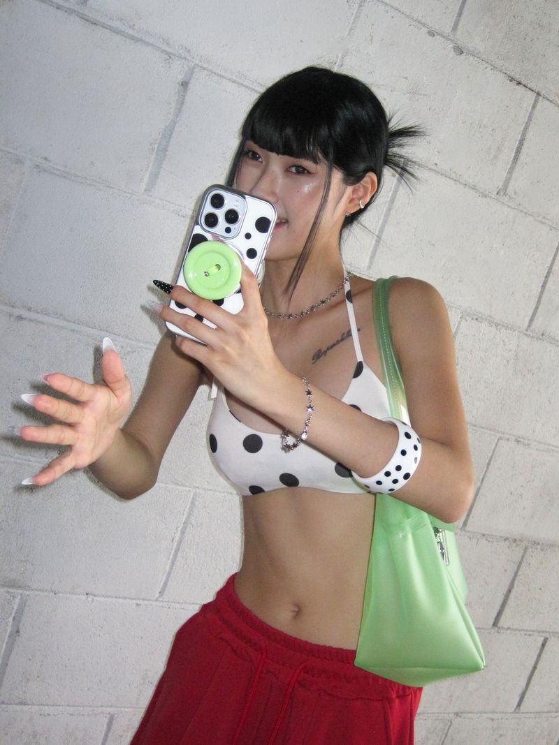Lime choco button tok (Round), Mag safe