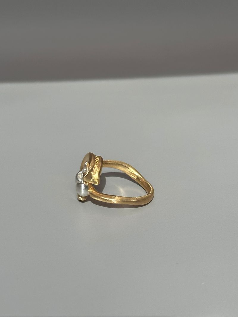 CHERISH RING GOLD(silver+16K gold plated)