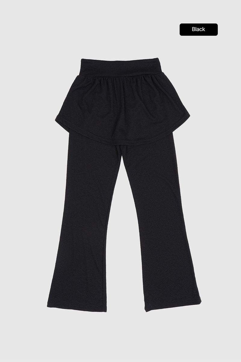 Caligo layered skirt pants