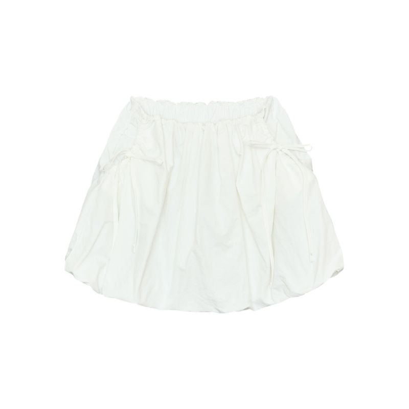 ITZAVIBE（イッザバイブ）の「VOLUME NYLON SKIRT - WHITE（Skirts）」