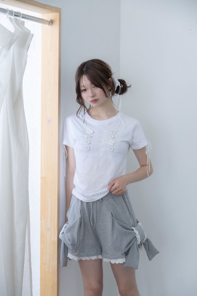 big ribbon pants(gray)
