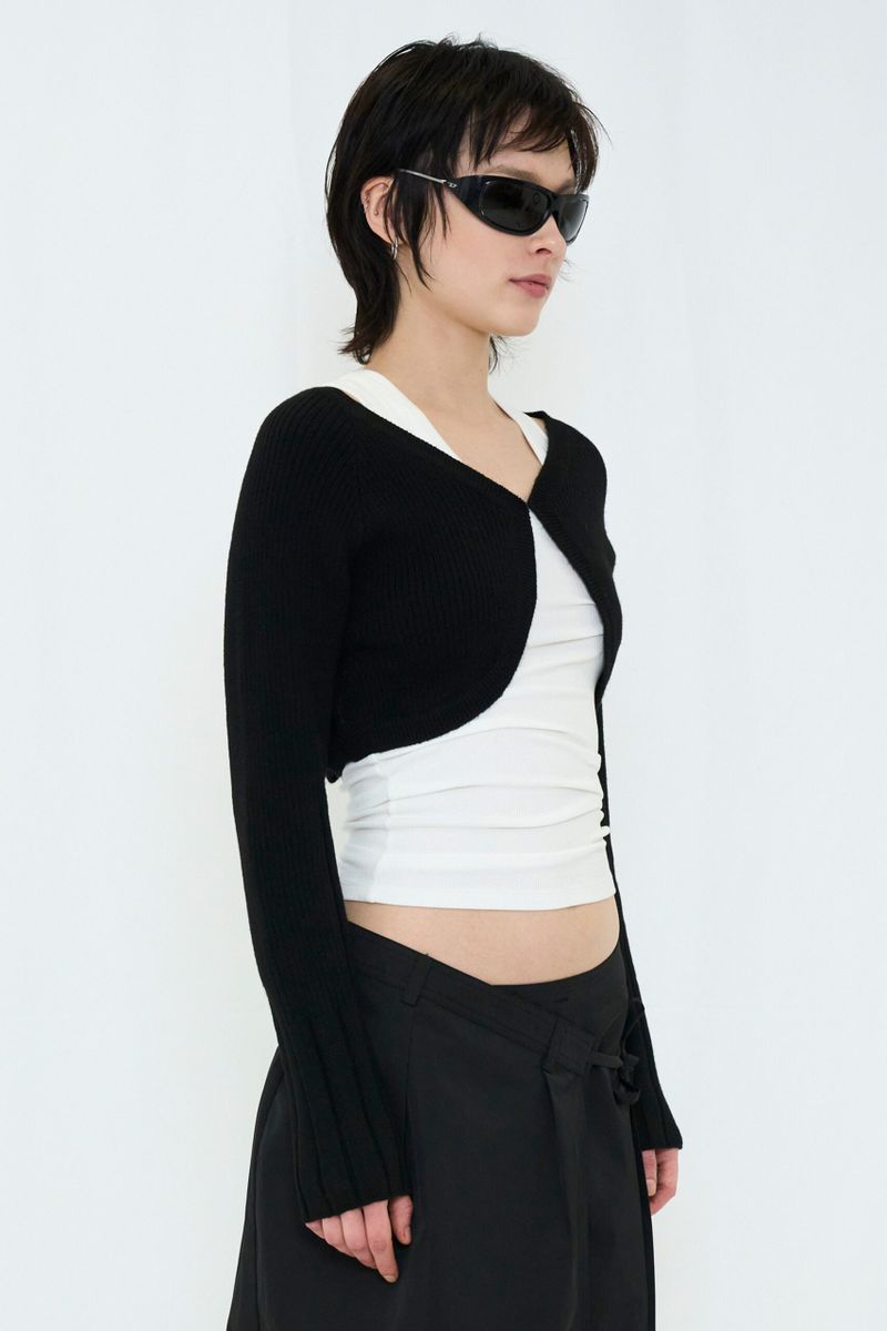 KNIT BOLERO CARDIGAN