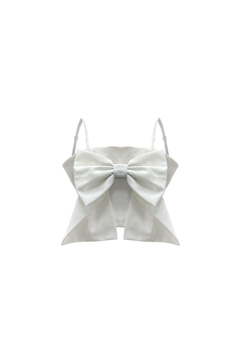 AI RIBBON BUSTIER / WHITE