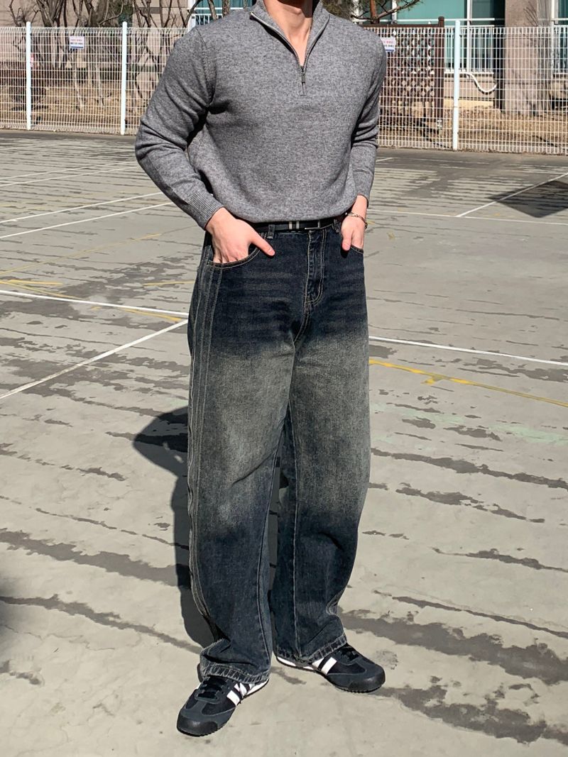 Side Denim Pants