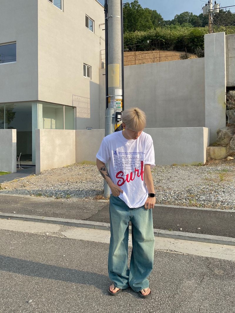 surf lettering half T 2C