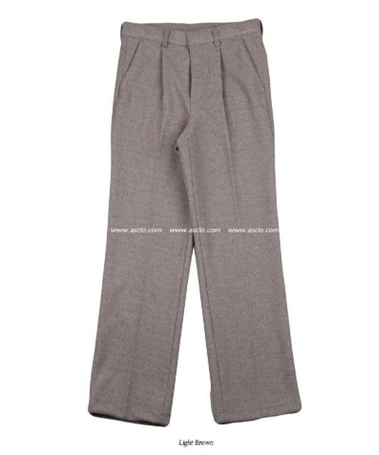 ASCLO Wool Long Wide Slacks (3color)