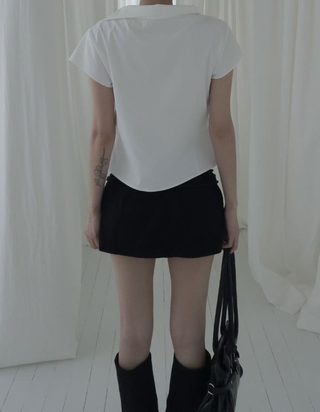 Asel Unbalance Sailor Blouse