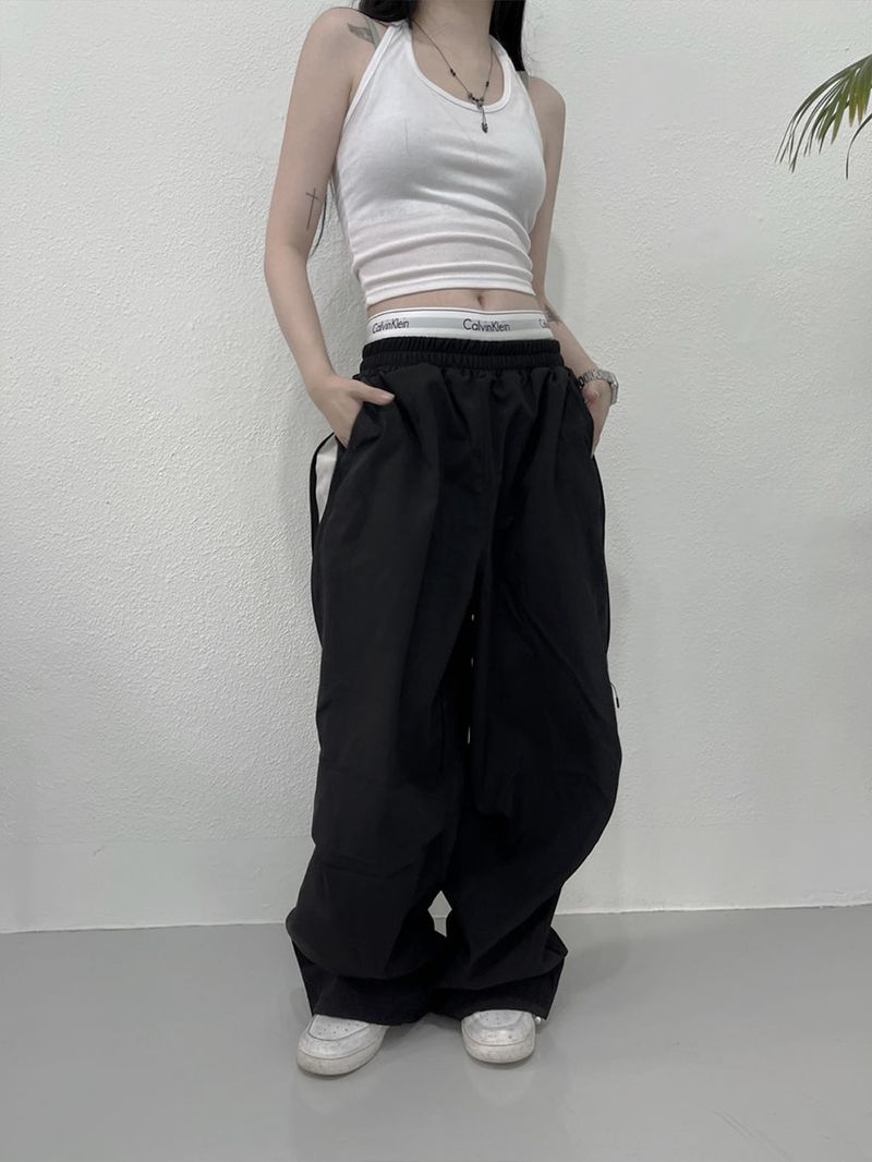 side zipper color pants (unisex)