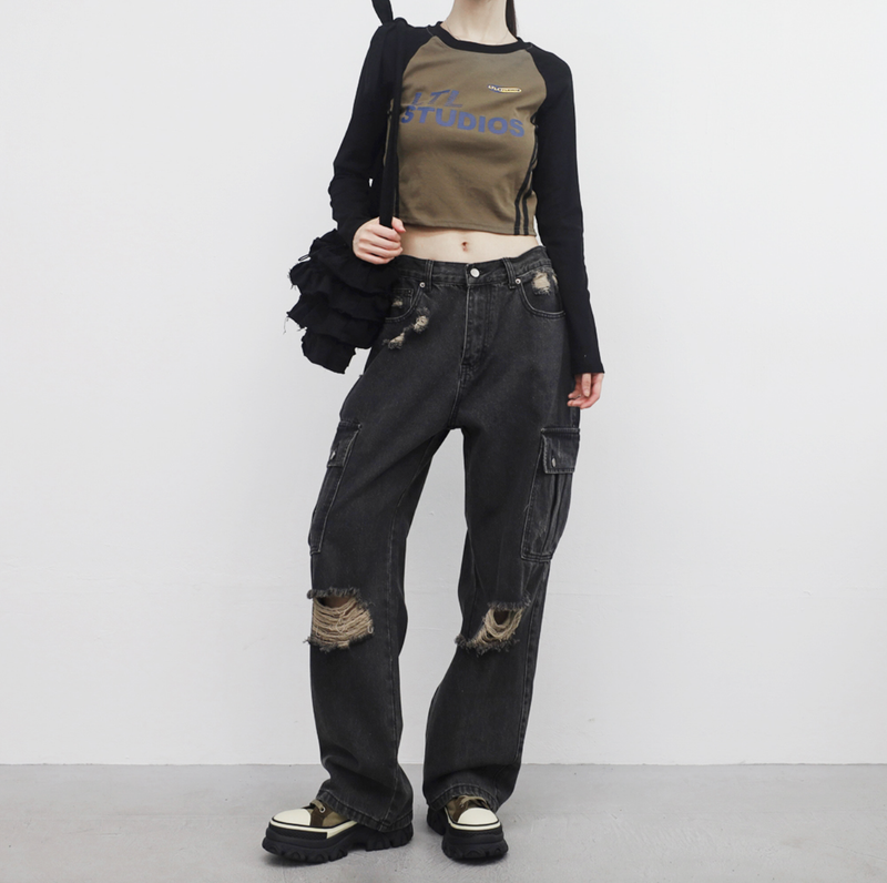 NONCODE（ノンコード）の「Rito damage pocket pants（Pants）」