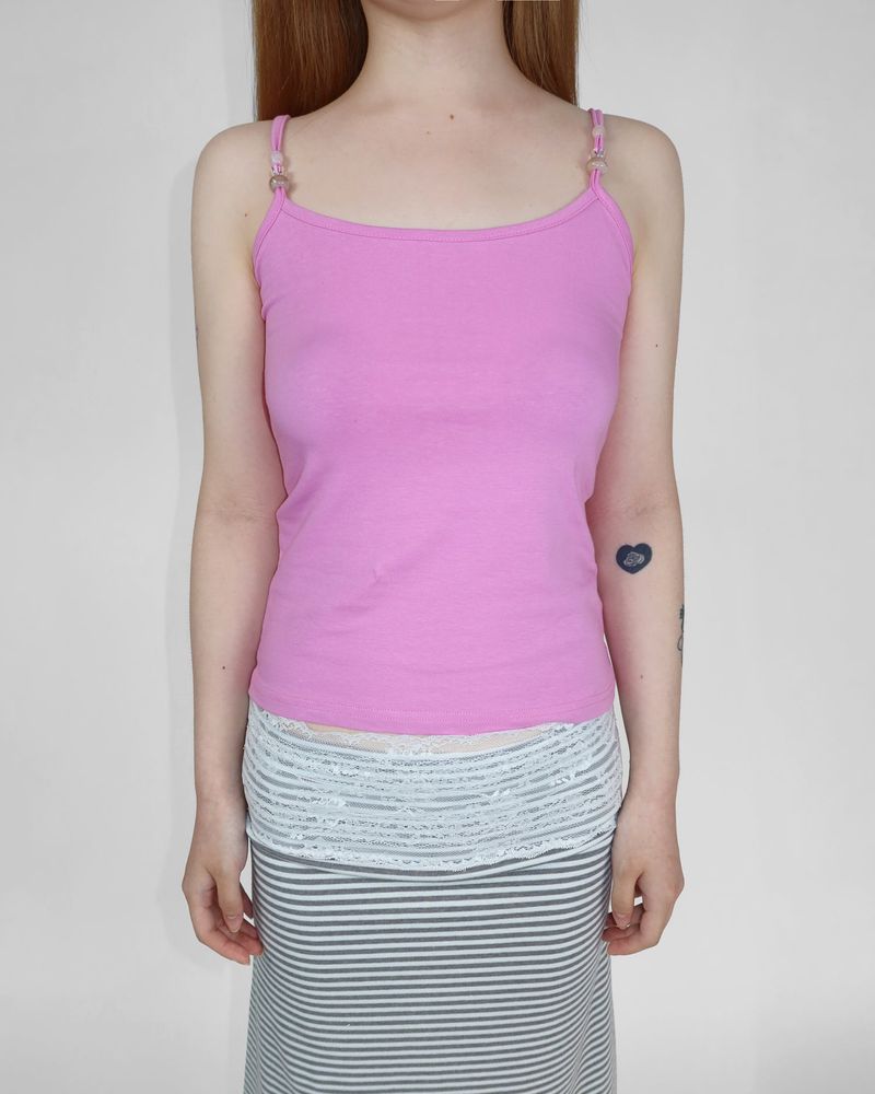 BUBBLE BEADS STRAP CAMI