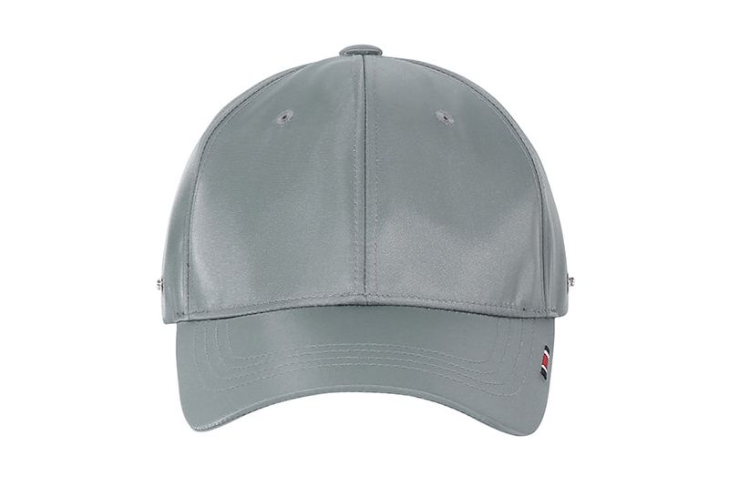 EARFLAP BUTTON BALL CAP_GREY
