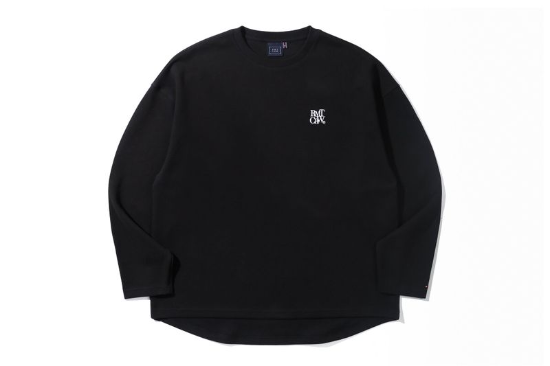 RECENT LOGO LONG SLEEVE_BLACK