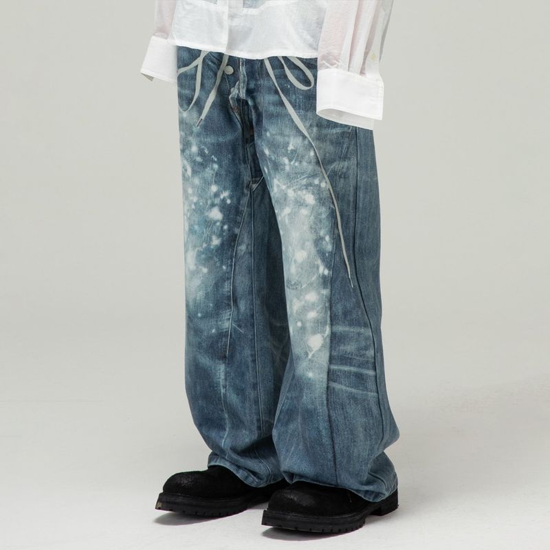 GLACK（グラック）の「GP130 Layer Printed Denim Pants (INDIGO)（Pants）」
