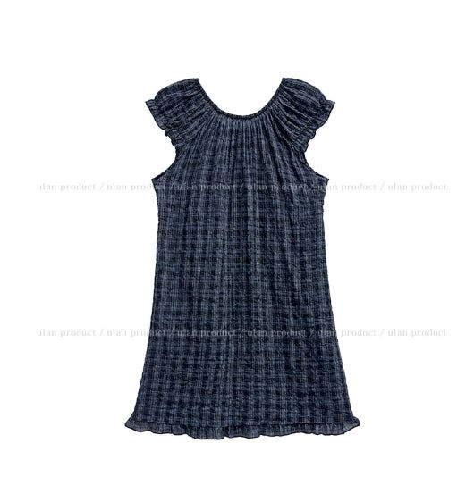 Tifo Shirred Puff Check One Piece