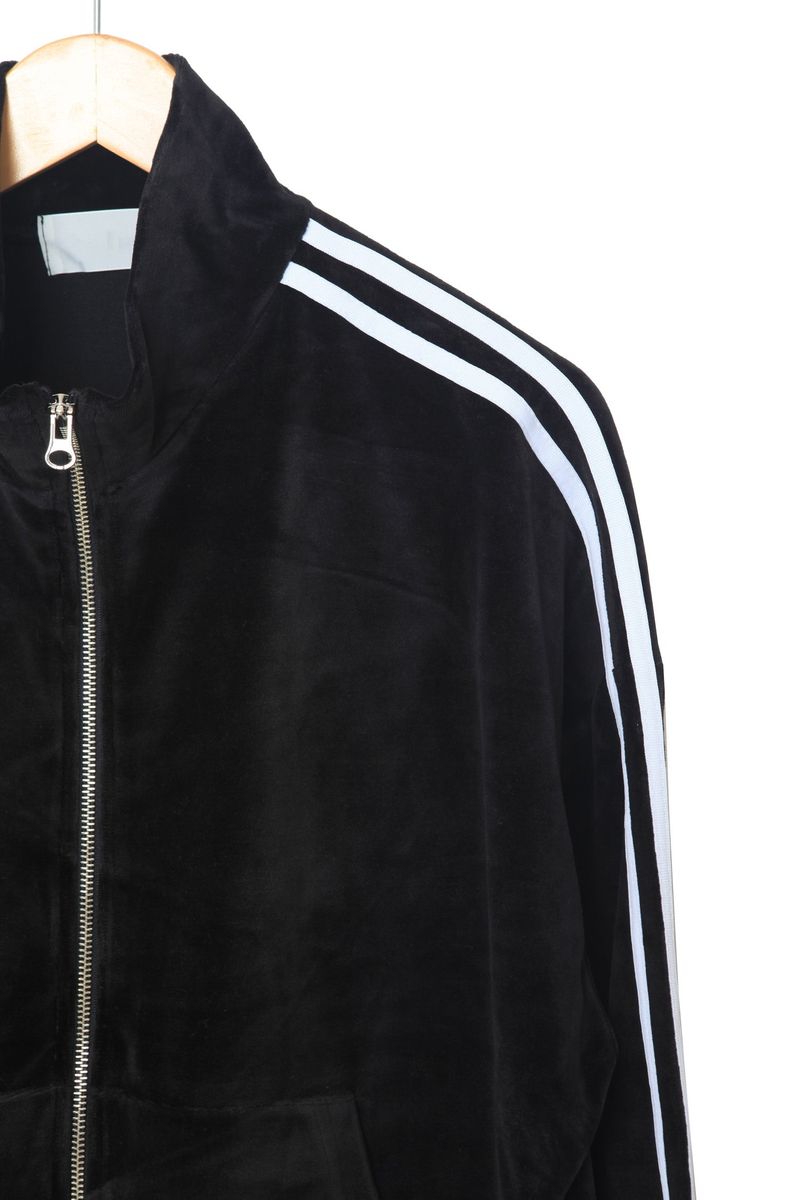 velvet track zip-up jacket