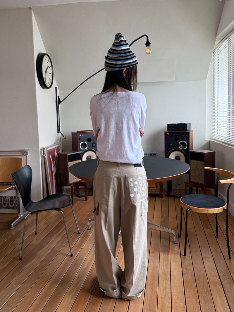 dot pocket pants