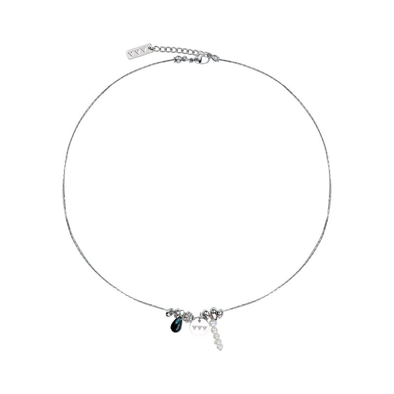 Waterdrop Pearl Logo Surgical Necklace