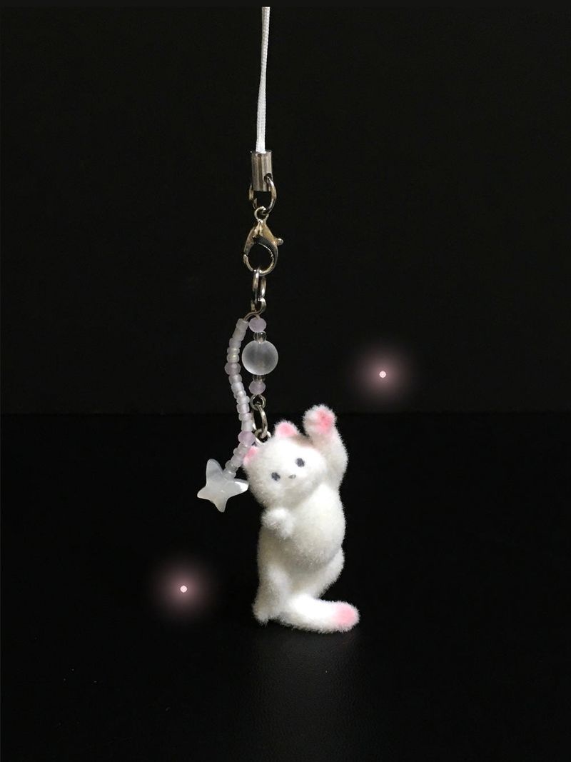 NA.on.Z（ナオンズ）の「コットンキャンデーキャットキーリング（トイ/キーホルダー）」