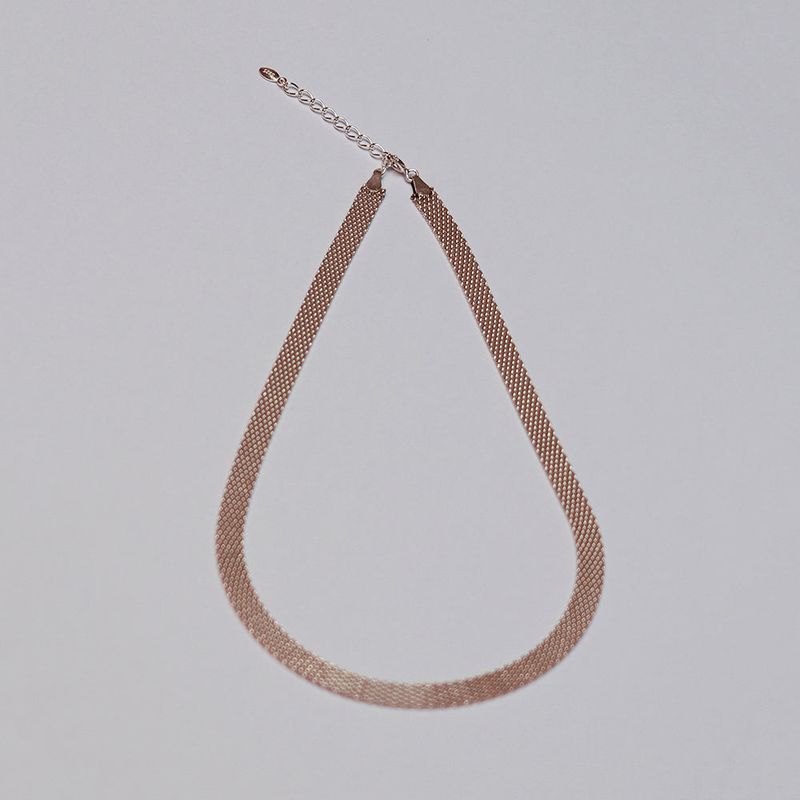 silver fabou necklace (vermeil)