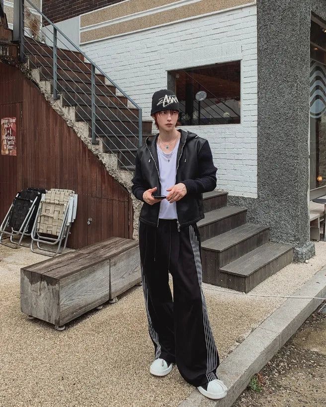 Kevin Track Wide Sweatpants