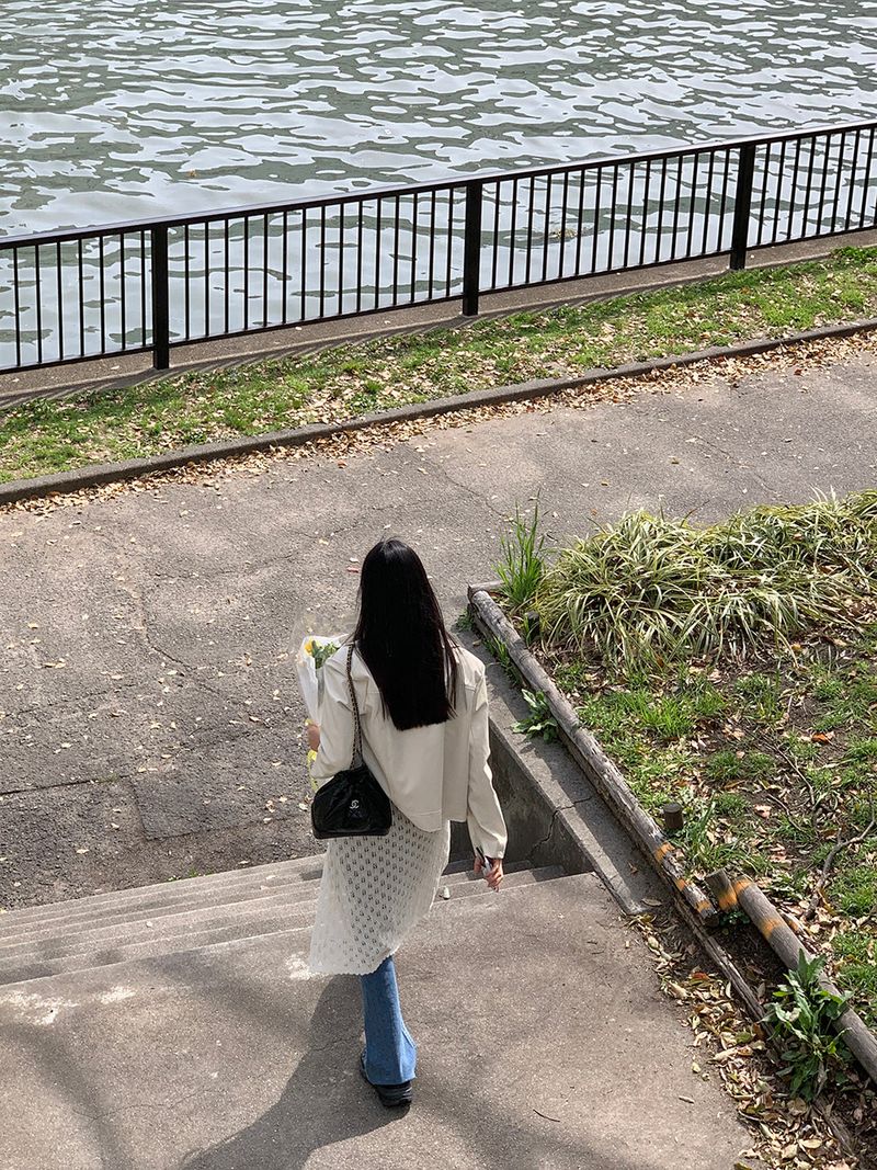 [MADE] Harmo layered knit skirt