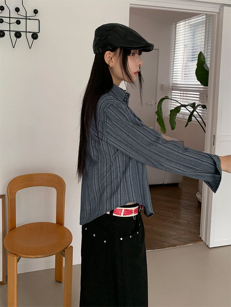 STUD FLAP COTTON JEANS