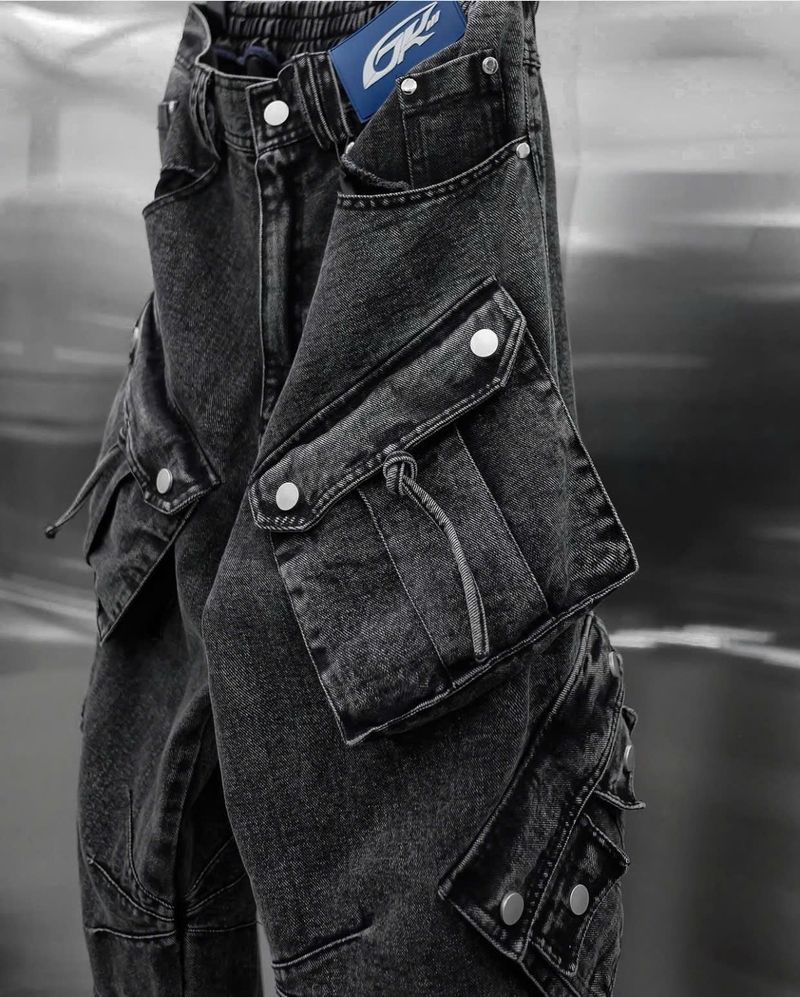 WASH-DENIM PANTS QUAD POCKET