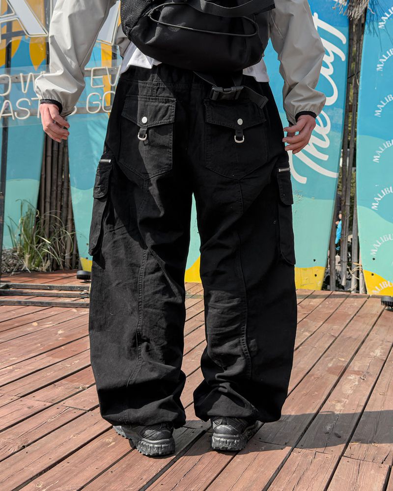Zeka Zip Cargo Wide Pants