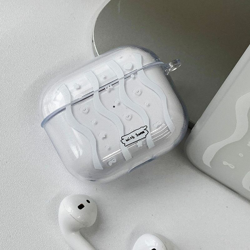 withsome（ウィズサム）の「コングウェーブホワイトエアポッズケース（スマホグッズ/小物）」