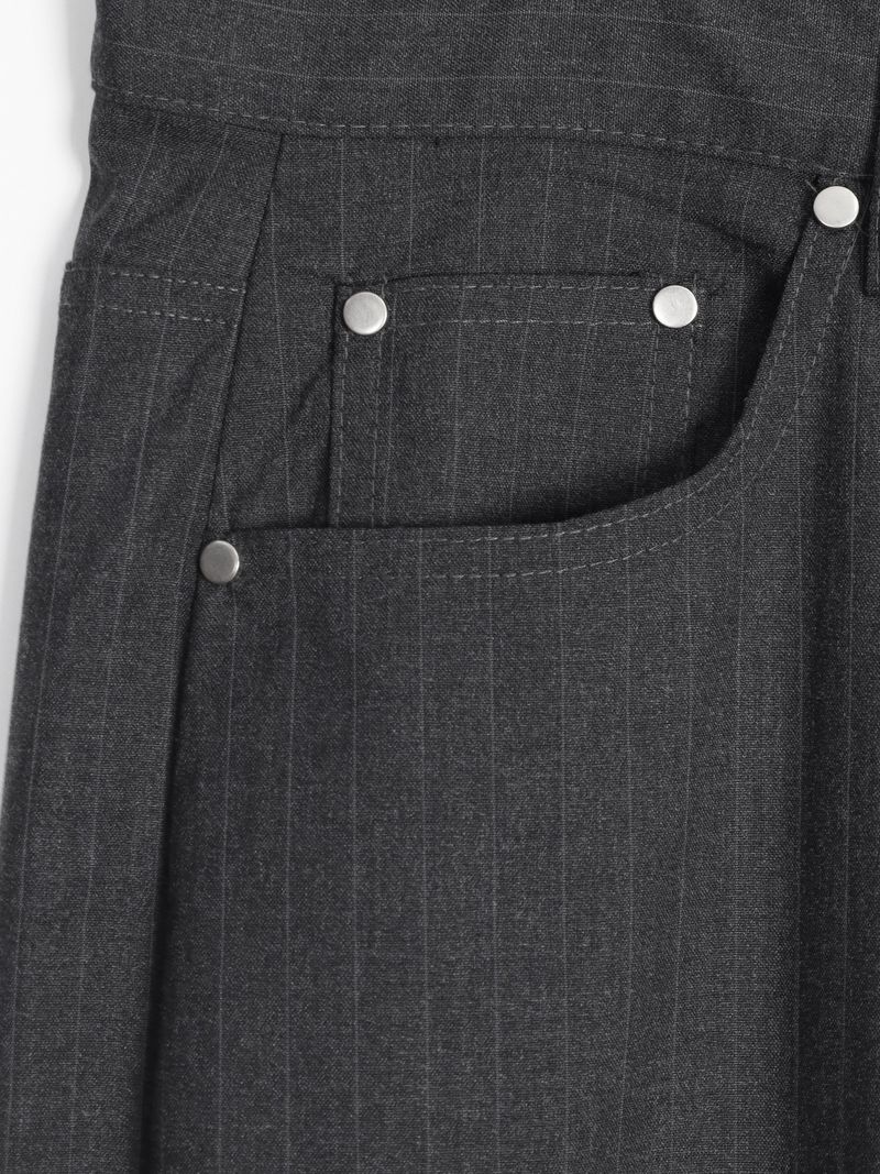 Avan stripe rivet slacks