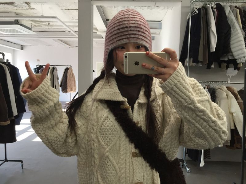 Twist Duffle Knit Cardigan (1color)