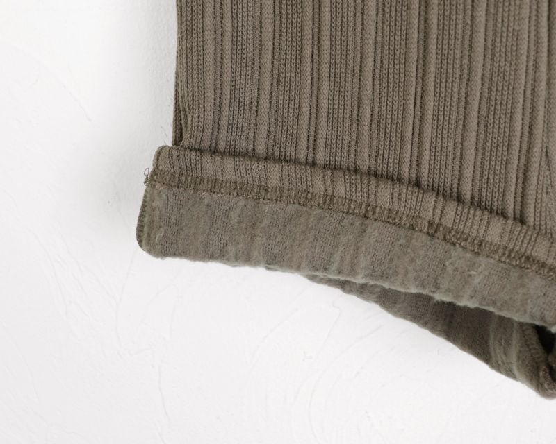 [Brushed lining] syoota ribbed short knit pants