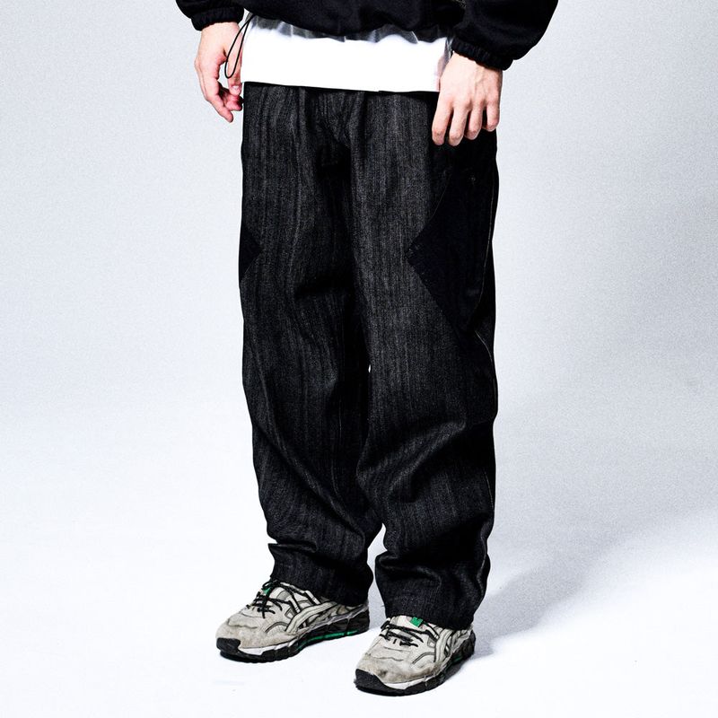 DIPPING SAUCE TWO TUCK DENIM PANTS