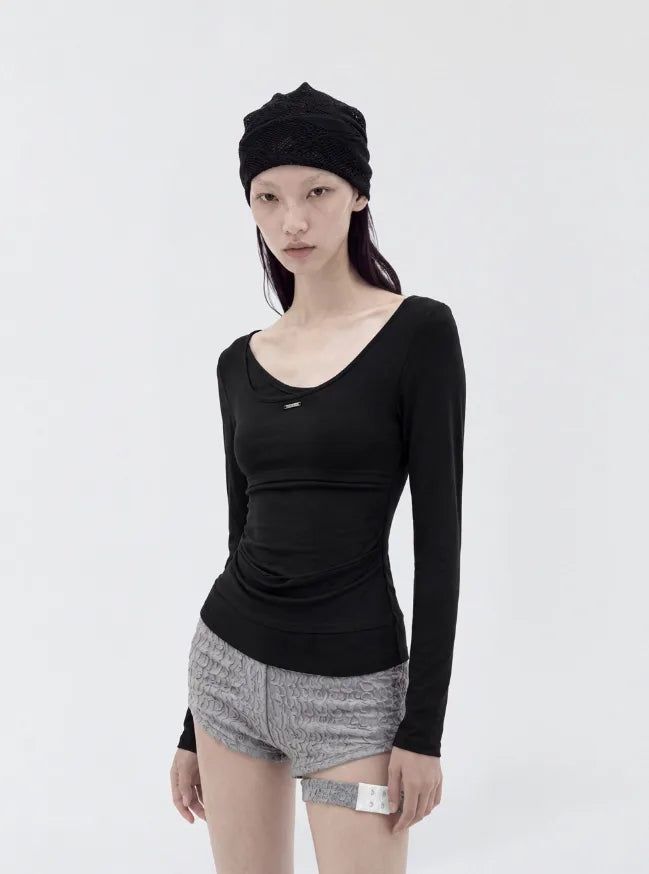 26FW★ [mnem] Offset Layer Tee
