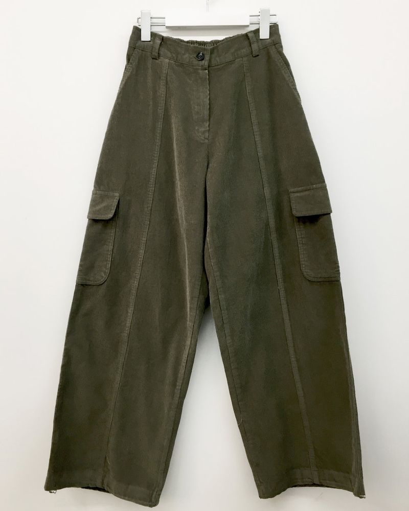 Corduroy Pintuck Cargo Pants (3color)