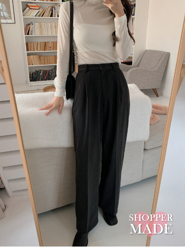 SHOPPERLAND（ショッパーランド）の「[SHOPPERMADE]ウィンターワイドスラックス(2color)（パンツ）」