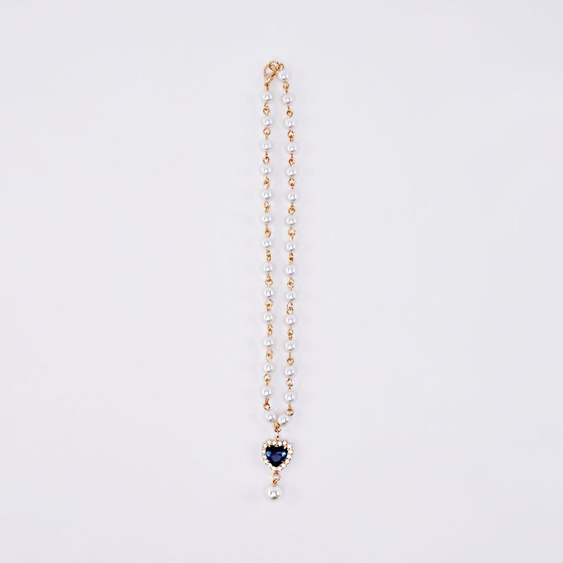 SAPPHIRE HEART NECKLACE