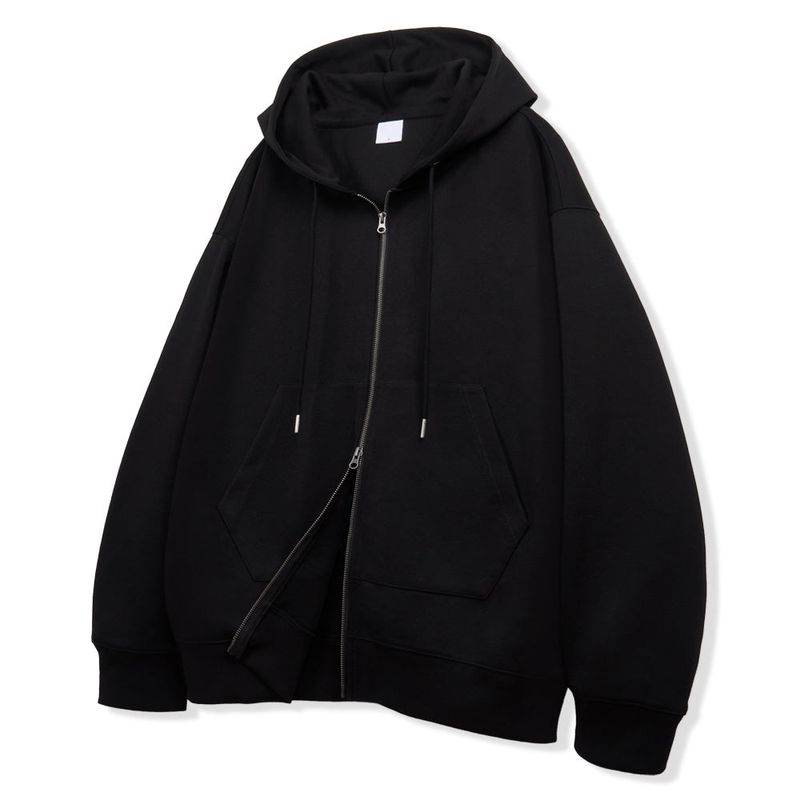 2way Oversized Zip-Up Hoodie - 2COLOR