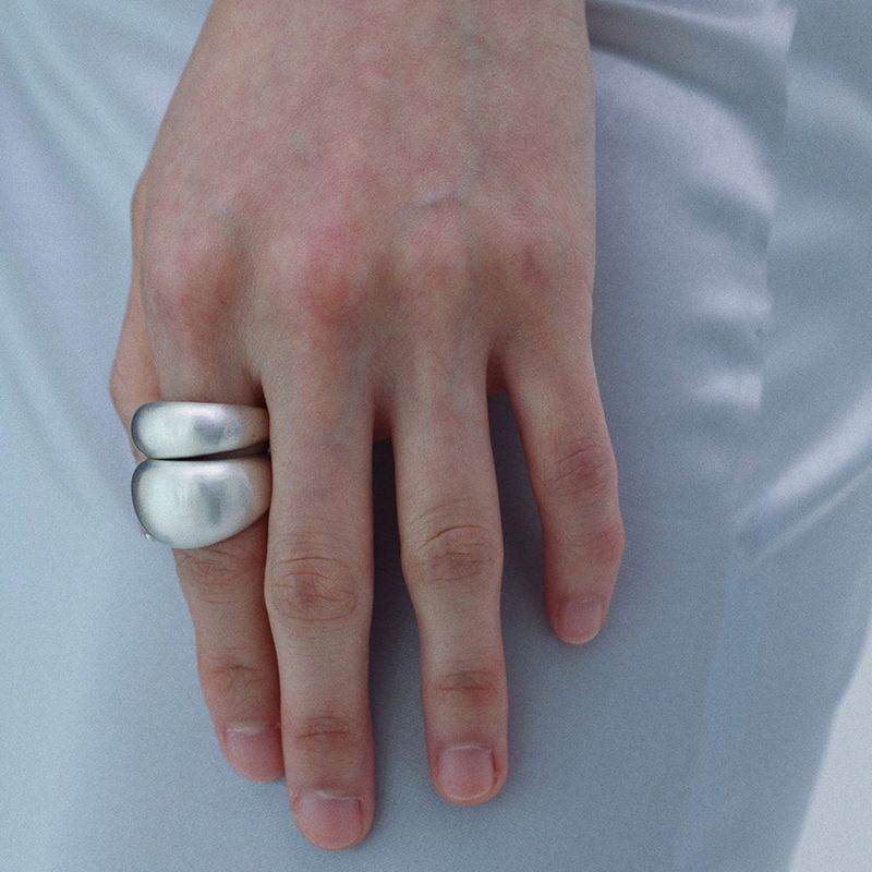 studio HAE（スタジオヘ）の「【MADE】 Dot layered ring matt（Accessories）」
